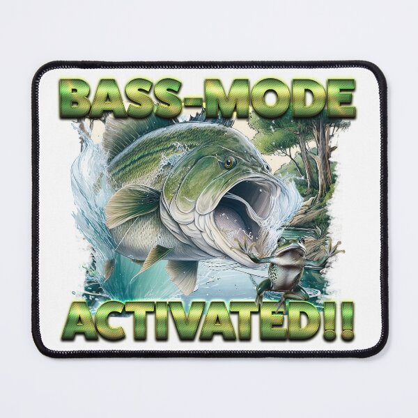 Item preview, Bass-Mode Activated!! – Epic Fishing Action Design designed and sold by Enjoynit.