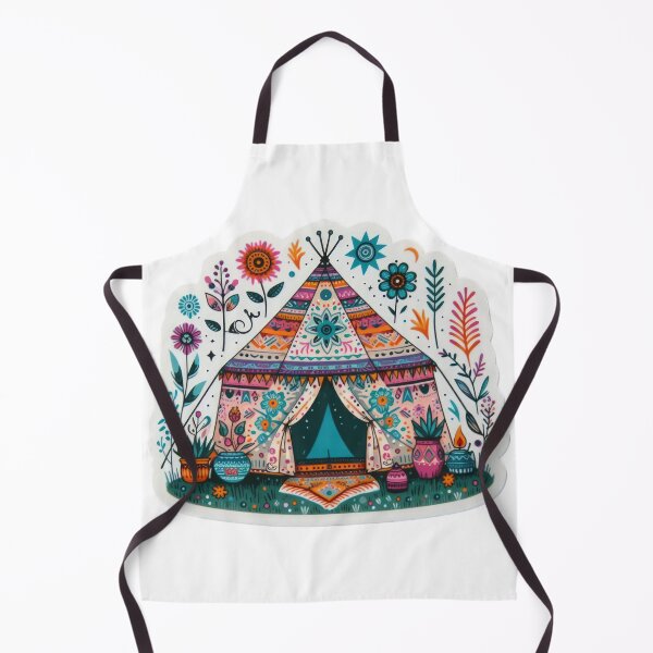 Item preview, boho yurt colored floral sticker,Bohemian,Bloom Boom,Spring,floral designed and sold by Expressions-Sel.