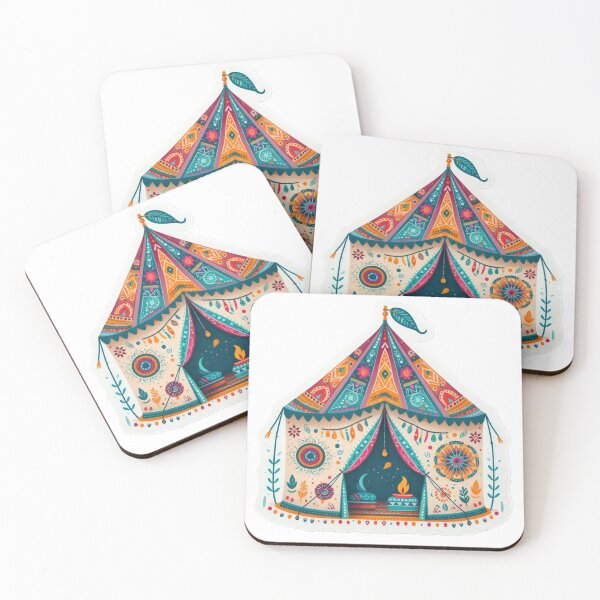 Artikelvorschau, Boho Zeltfarbe Blumenaufkleber, Bohemian, Bloom Boom, Frühling, Blumen entworfen und verkauft von Expressions-Sel.