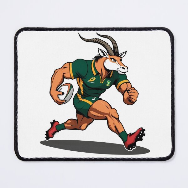 Item preview, Springbok Rugby Mascot – South Africa Power Art designed and sold by RAA-Logo-Image.