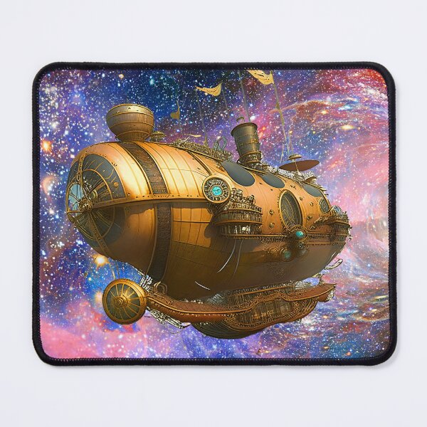 Item preview, Steampunk Spaceship designed and sold by AllArtTaide.