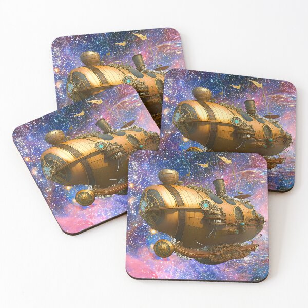 Item preview, Steampunk Spaceship designed and sold by AllArtTaide.