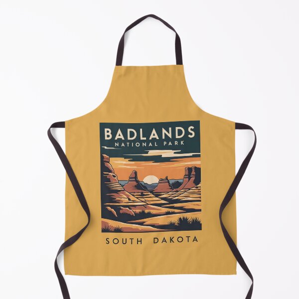Artikelvorschau, Eine Vintage-Illustration des Badlands-Nationalparks - South Dakota - USA entworfen und verkauft von GoodOldVintage.