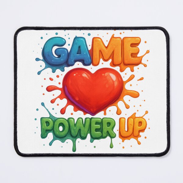 Item preview, Game Power Up – Colour-explosive design for gamers with heart & energy designed and sold by LevelUpDark.