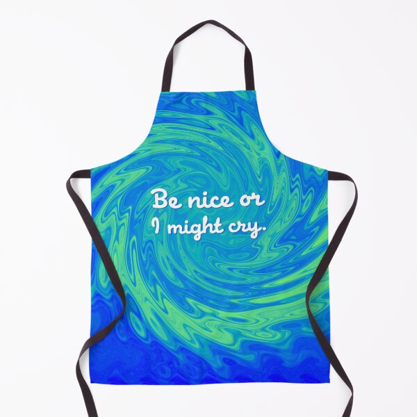 Item preview, Be Nice Or I Might Cry - Cobalt Sour Apple Wave designed and sold by sillyjess.