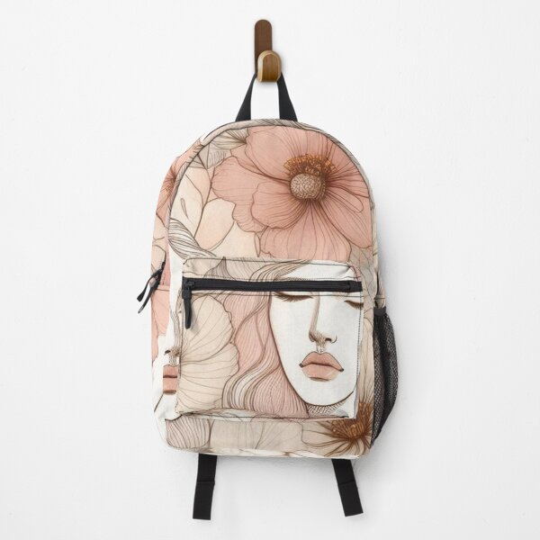 Item preview, Abstract Female Head – AI Dynamic Line Sketch Design for Modern Clothing and Accessories for Creative Young Women designed and sold by knalpot-design.