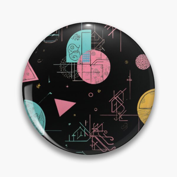 Aperçu de l'œuvre Retro Geometric Garden of Chaos Design créée et vendue par Legendary T-Shirts.