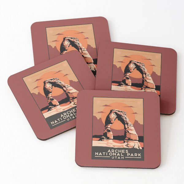 Item preview, A Vintage Illustration of Arches National Park - Utah - United States  designed and sold by GoodOldVintage.