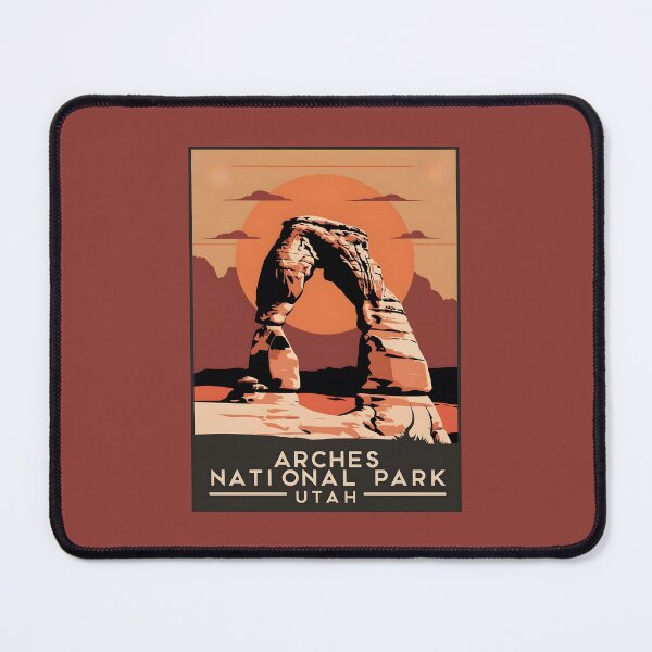 Item preview, A Vintage Illustration of Arches National Park - Utah - United States  designed and sold by GoodOldVintage.