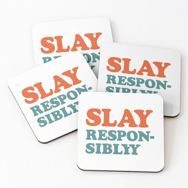 Item preview, Slay Responsibly – Bold Retro Design designed and sold by Haus Of Sin.