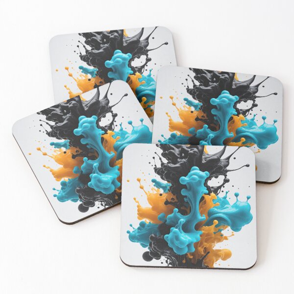 Item preview, Liquid Cyan And Orange Colors designed and sold by Scarlet Frame Studio.