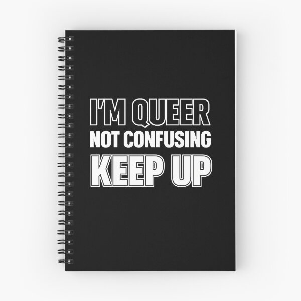 Item preview, I'm Queer Not Confusing Keep Up – Bold Text Art designed and sold by Haus Of Sin.