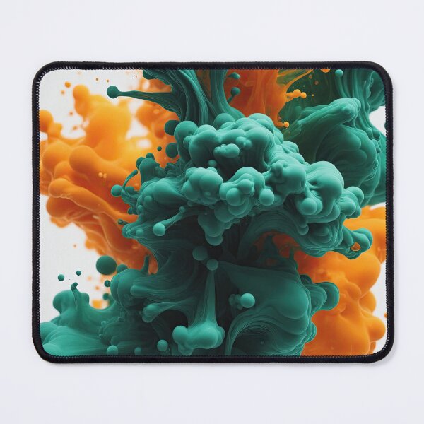 Item preview, Liquid green And Orange Colors designed and sold by Scarlet Frame Studio.