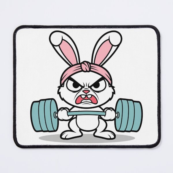 Item preview, Muscular bunny designed and sold by ZenFray.