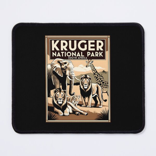 Item preview, A Vintage Illustration of Kruger National Park - South Africa  designed and sold by GoodOldVintage.