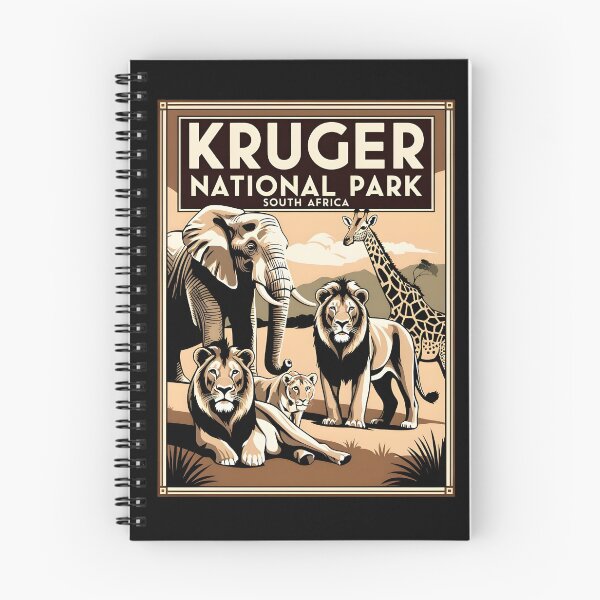Item preview, A Vintage Illustration of Kruger National Park - South Africa  designed and sold by GoodOldVintage.