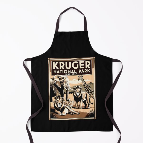 Item preview, A Vintage Illustration of Kruger National Park - South Africa designed and sold by GoodOldVintage.