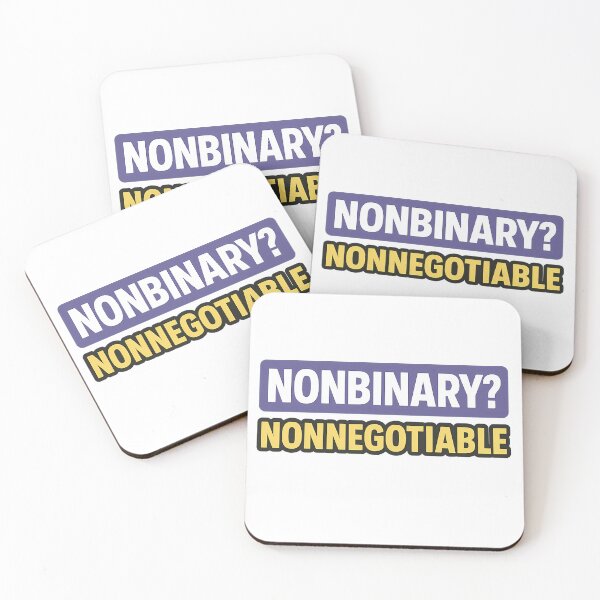 Item preview, Nonbinary? Nonnegotiable – Bold Pride Design designed and sold by Haus Of Sin.