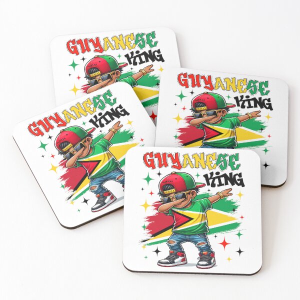 Item preview, Guyanese King dabbing Guyana Flag Pride for Kids designed and sold by NUMAcreations.