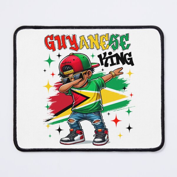 Item preview, Guyanese King dabbing Guyana Flag Pride for Kids designed and sold by NUMAcreations.