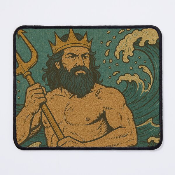 Item preview, Poseidon, God of the Sea, vintage designed and sold by Mauswohn.