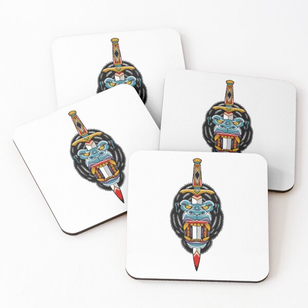 Item preview, Sacred Warrior Ape Tattoo Design designed and sold by Krisu444.