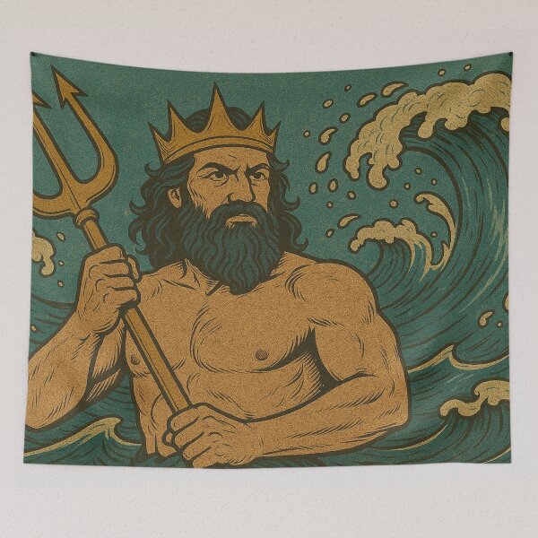 Item preview, Poseidon, God of the Sea, vintage designed and sold by Mauswohn.