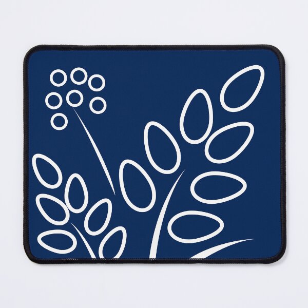 Item preview, Floral Leaf On Navy Blue designed and sold by studioart.