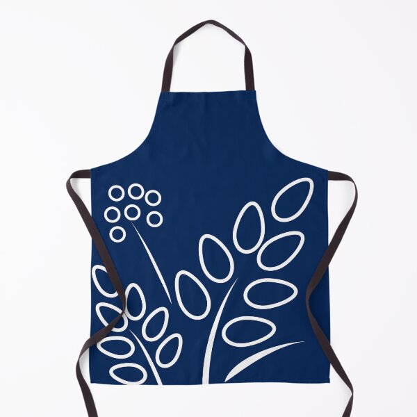 Item preview, Floral Leaf On Navy Blue designed and sold by studioart.