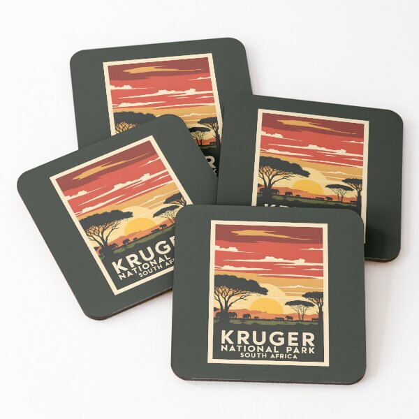 Item preview, A Vintage Illustration of Kruger National Park - South Africa  designed and sold by GoodOldVintage.