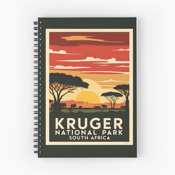 Item preview, A Vintage Illustration of Kruger National Park - South Africa  designed and sold by GoodOldVintage.