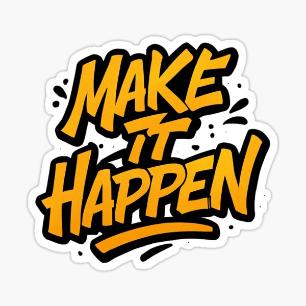 Item preview, Make it happen  designed and sold by GreenProjectStudio.