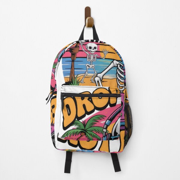 Item preview, Drop Beats Not Bones – DJ Skeleton Party on the Beach designed and sold by EpicMediaShop.