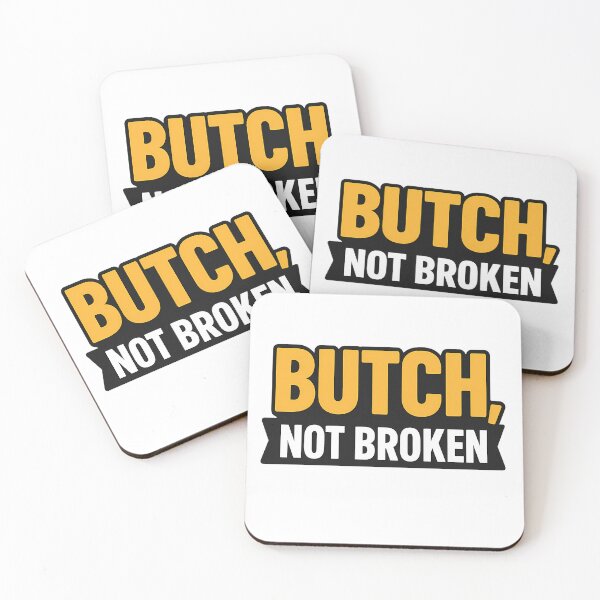 Item preview, Butch Not Broken – Bold Typography Design designed and sold by Haus Of Sin.