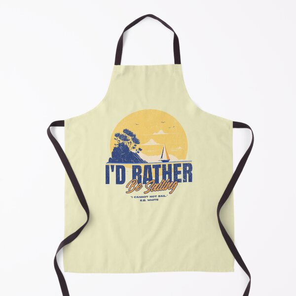 Item preview, I'd Rather Be Sailing | Retro Nautical Ocean Sailboat Art designed and sold by chrisrivait.