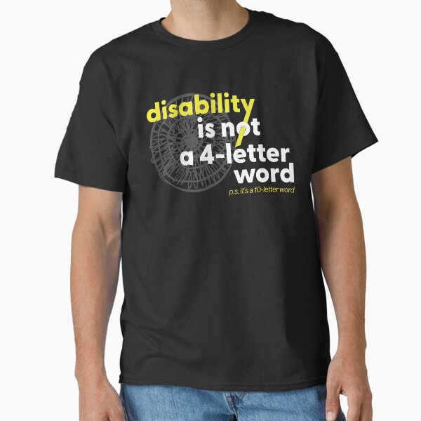 Artikel-Vorschau von Behinderung ist kein 4-Buchstaben-Wort - Gelb, designt und verkauft von Upstream-Arts.