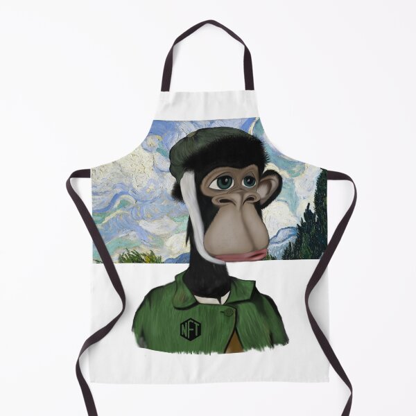 Item preview, Bored Apes NFT in Van Gogh Style – Artistic Pop Culture Mashup designed and sold by Mused by Melancholy.