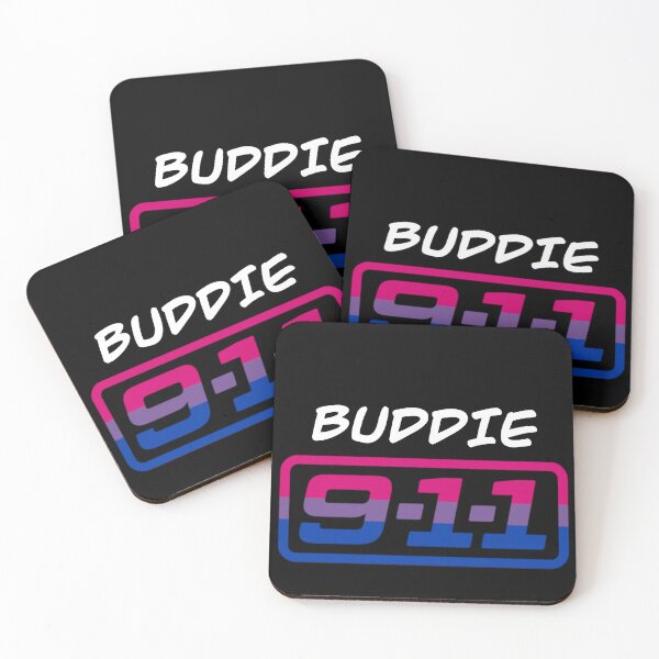 Aperçu de l'œuvre 911 Buddie nametag - Drapeau bisexuel créée et vendue par Chaoticviper.