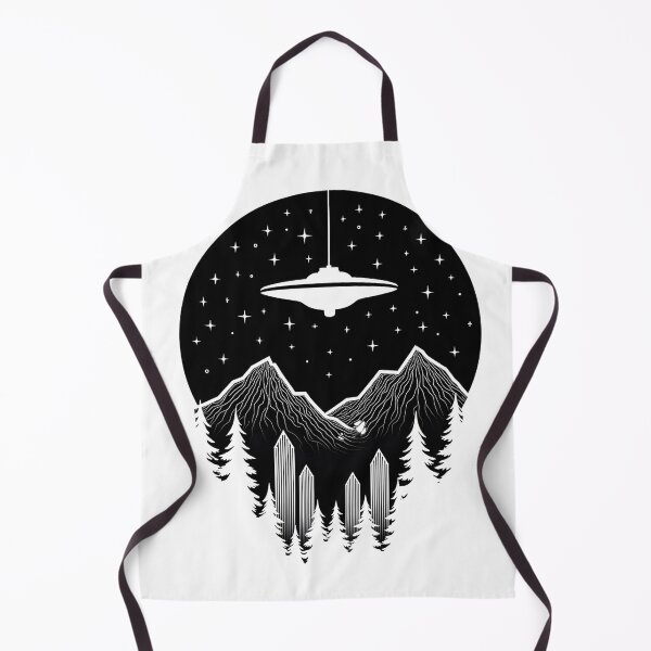 Item preview, Alien Encounter in the Wilderness – UFO Mountain Nightscape T-Shirt designed and sold by GorillaGrodd.