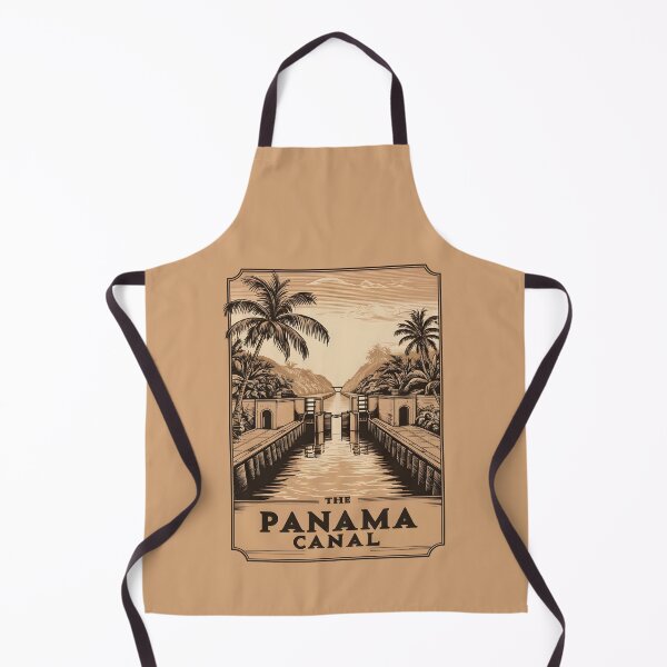 Item preview, A Vintage Travel Illustration of the Panama Canal - Panama designed and sold by GoodOldVintage.