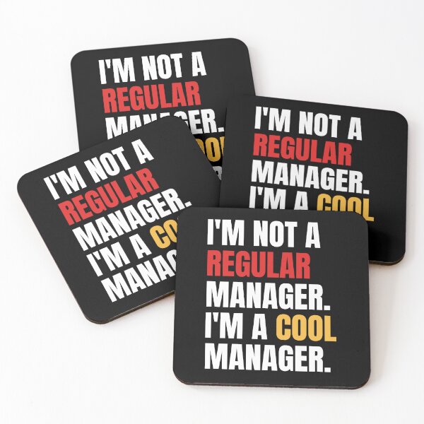 Item preview, I'm Not A Regular Manager I'm a Cool Manager Funny designed and sold by CuteLovelyDesigns.