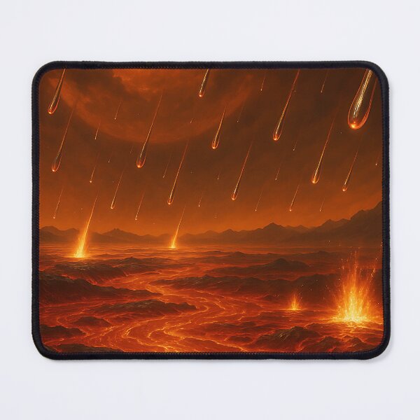 Item preview, Apocalyptic Meteor Shower Over Lava Planet designed and sold by Resonance Frequency.