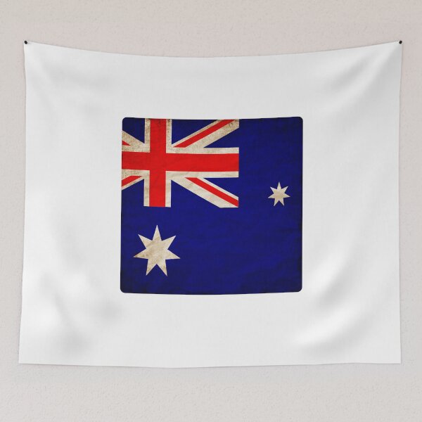 Item preview, Vintage Australia Flag Design – Retro Look – Square Motif designed and sold by KolbaVison.