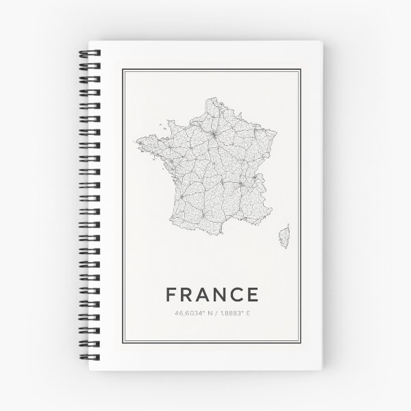 Item preview, Minimalist Map of France - Lines of the World designed and sold by Metroprint.