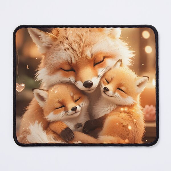 Item preview, Happy Mother's Day Cuddly Foxes & Kits designed and sold by ACuriousshoppe.