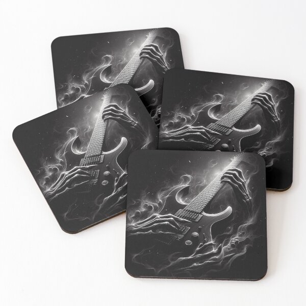 Item preview, Black Guitar Rock Art designed and sold by TheDarkWardrobe.