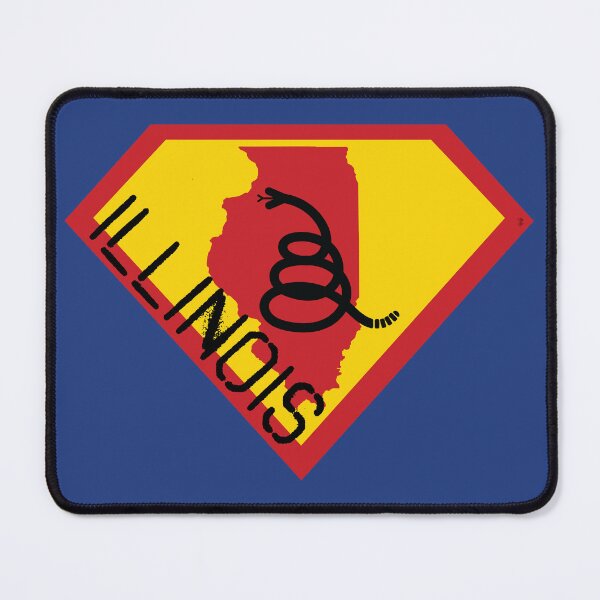 Item preview, ILLINOISAN SHIELD - Freedom Is The Superpower - Modern Gadsden Snake Flag - Dont Tread On Me SUPERHERO ILLINOIS spellout design designed and sold by pelagio.