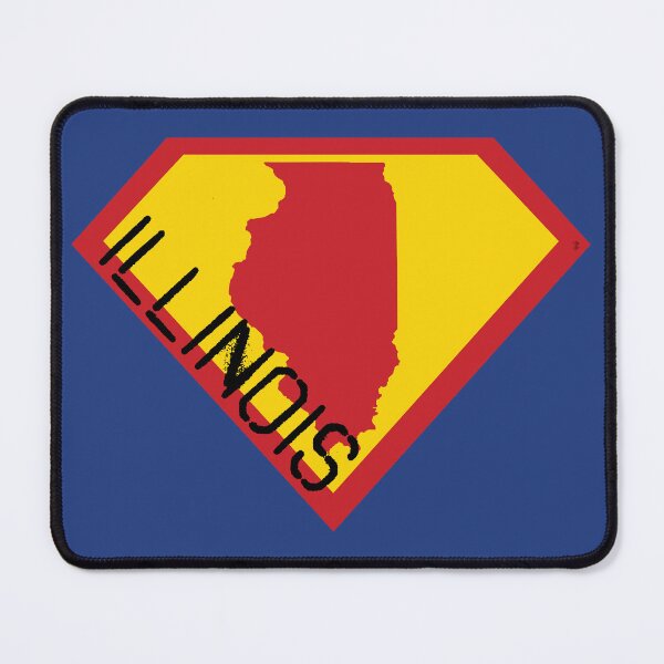 Item preview, ILLINOISAN SHIELD - Freedom Is The Superpower - SUPERHERO ILLINOIS spellout design designed and sold by pelagio.