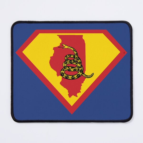 Item preview, ILLINOISAN SHIELD - Freedom Is The Superpower - Gadsden Snake Flag - Dont Tread On Me SUPERHERO ILLINOIS design designed and sold by pelagio.