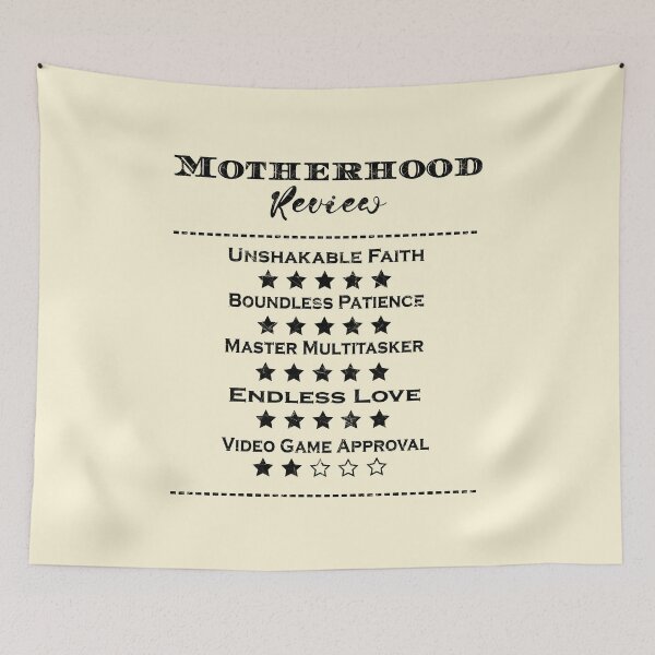Item preview, Funny Mothers day Minimal simple text design - Motherhood Review– 5-Star Christian Mom Rating | moms day | black designed and sold by ZechJohnRB.